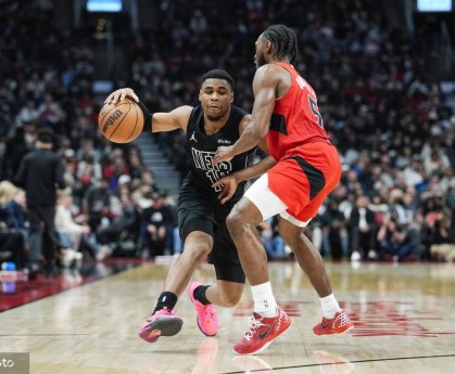 巴雷特26分英格拉姆25+9 巴恩斯18+12猛龙胜篮网