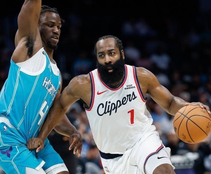 哈登55+3+7祖巴茨18+9+6 快船送黄蜂5连败