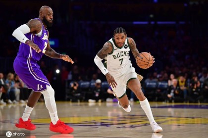 老詹26+10东契奇24分&amp;6犯 字母21分雄鹿送湖人两连败