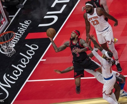 NBA杯-英格拉姆31分布伦森35分 猛龙不敌尼克斯