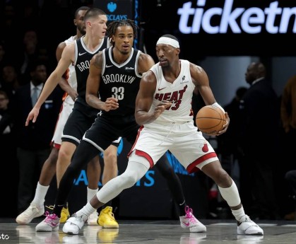 鲍威尔24+5小波特28+6 热火胜篮网