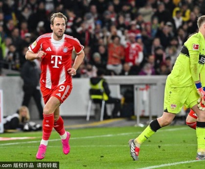 凯恩2025年为拜仁轰入51球，本世纪德甲仅次于莱万2021年58球